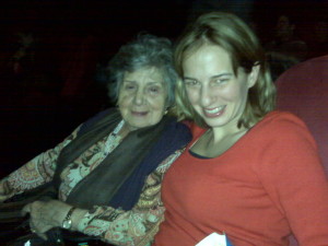 Grama and I at the movies_2009